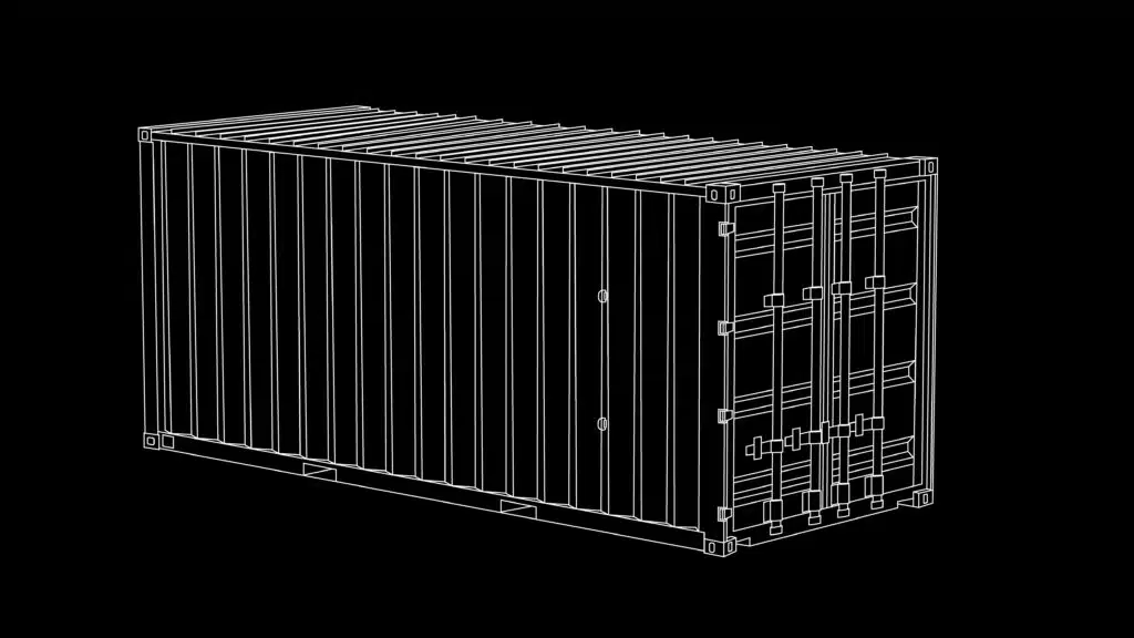 Exterior of a mobile SCIF. One of the different SCIF building options.
