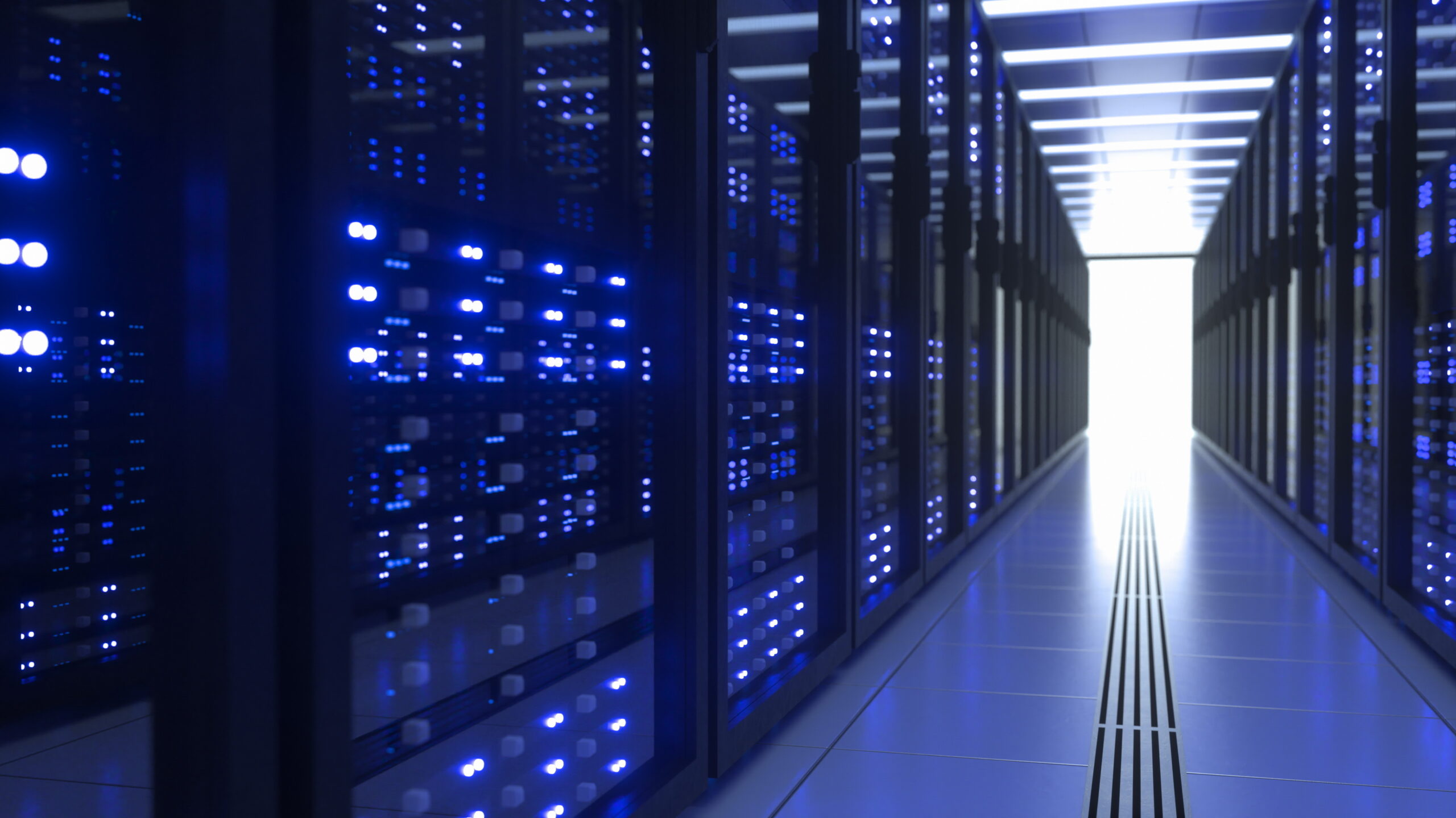 Data racks with liquid cooled compute