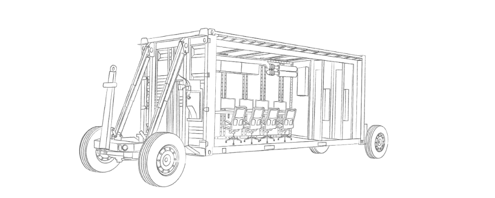 Blueprint of a mobile containerized command center